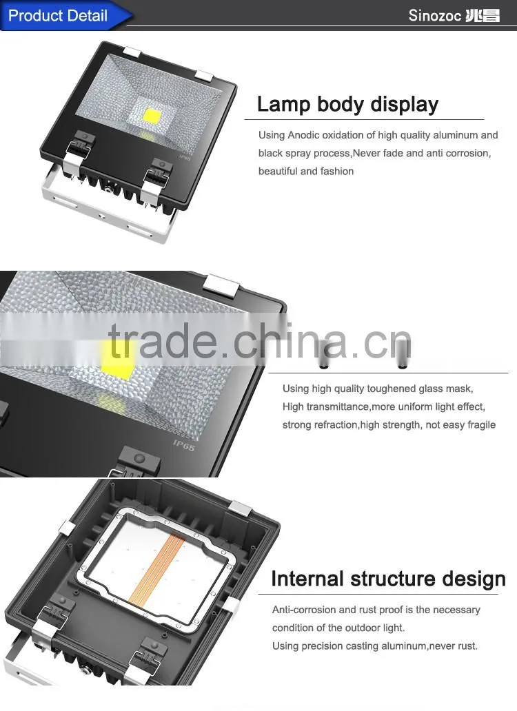 Sinozoc High quality China wholesale IP65 decoration led lighting outdoor stadium lighting fixture led flood light