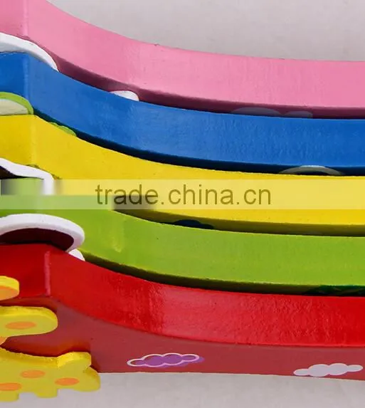Wholesale Colorful Wooden Baby Hanger