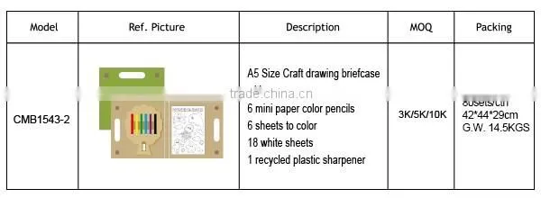 New design kids educational drawing creative premium travel gifts 2016