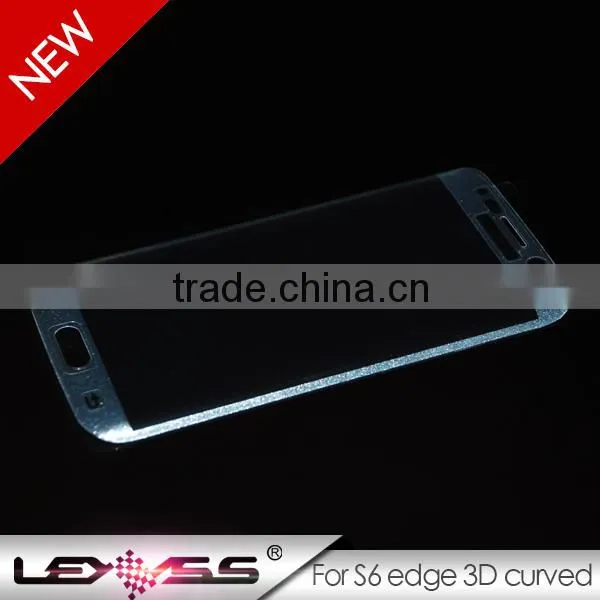 for samsung galaxy s6 edge full cover 3D curved tempered glass screen protector