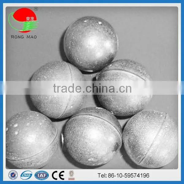 High efficiency pore-free chrome grinding ball pore-free