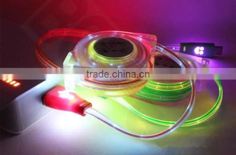 6ft 5 Pin Micro LED Light USB Charging Cable
