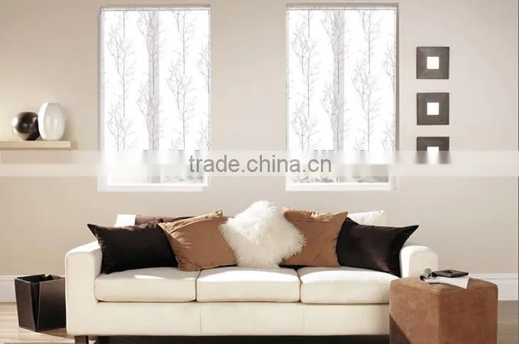100% ployester fabric lifting roller shutter Sunscreen roller blinds curtain with 3m china