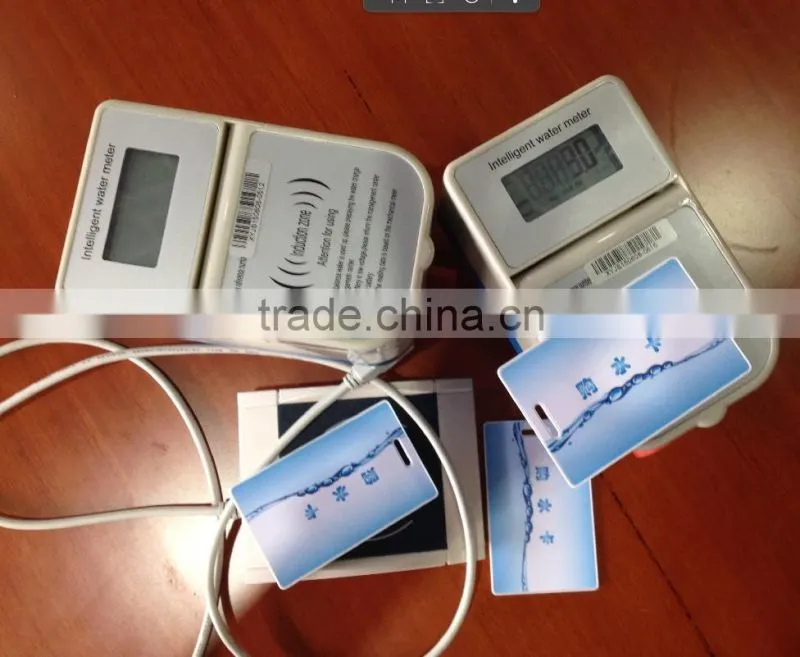 Prepaid residential water meter with easy operation