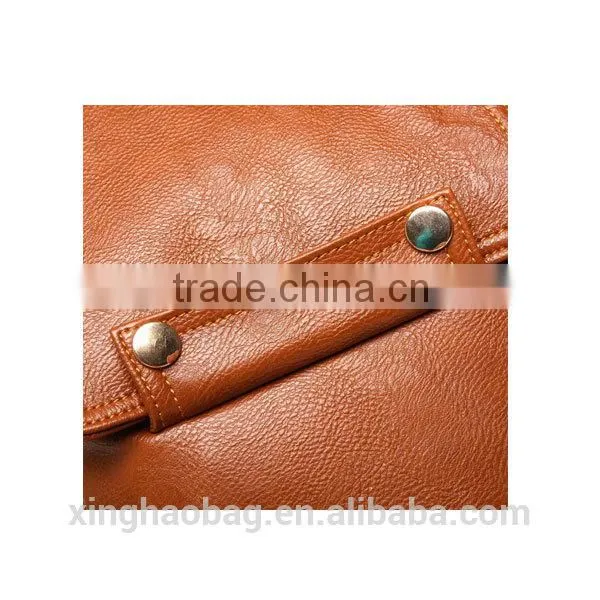 2014 Korean style fashion leather school backpack for girls