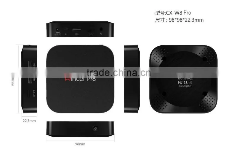 Vensmile W8 PRO intel cherry trail mini pc W8 PRO 2GB/32GB Quad Core Wi-Fi 2.4GHz/5GHz BT4.0 Wintel mini pc W8 PRO