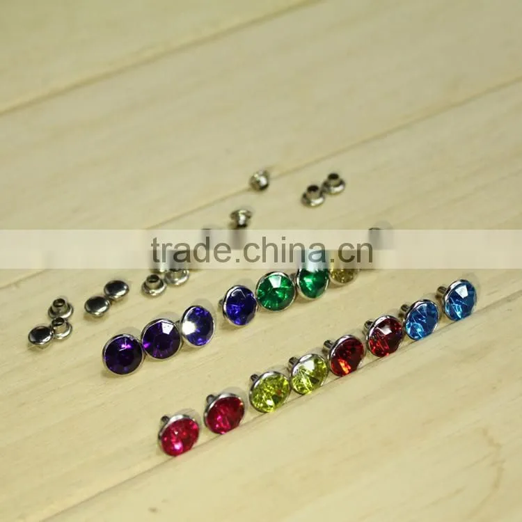 Wholesale Cap diamond rivet crystal rivets for garment