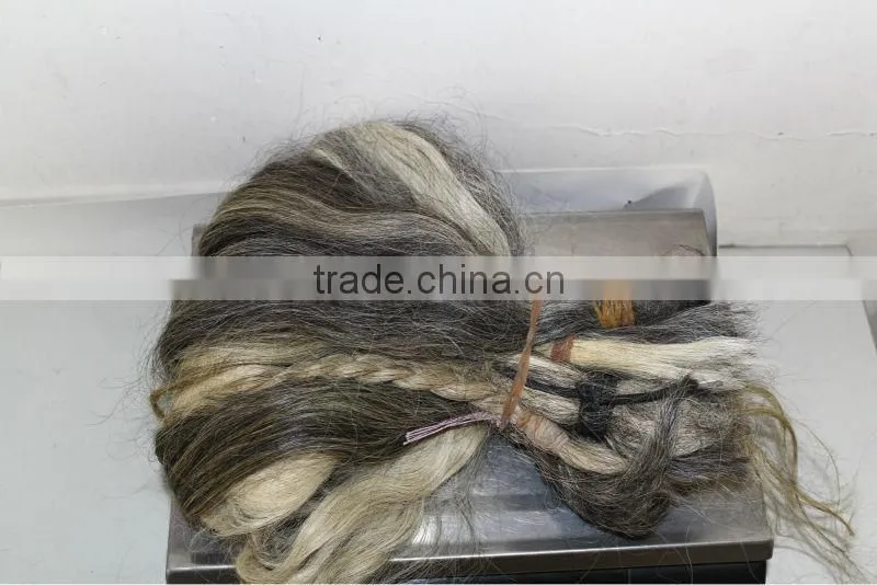 unprocess virgin grey braid hair bulk extensions