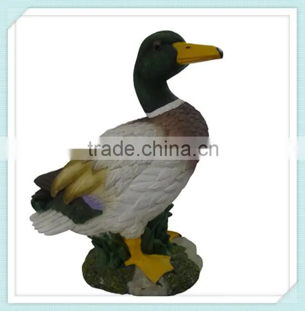 factory custom resin goose figurine for home decor