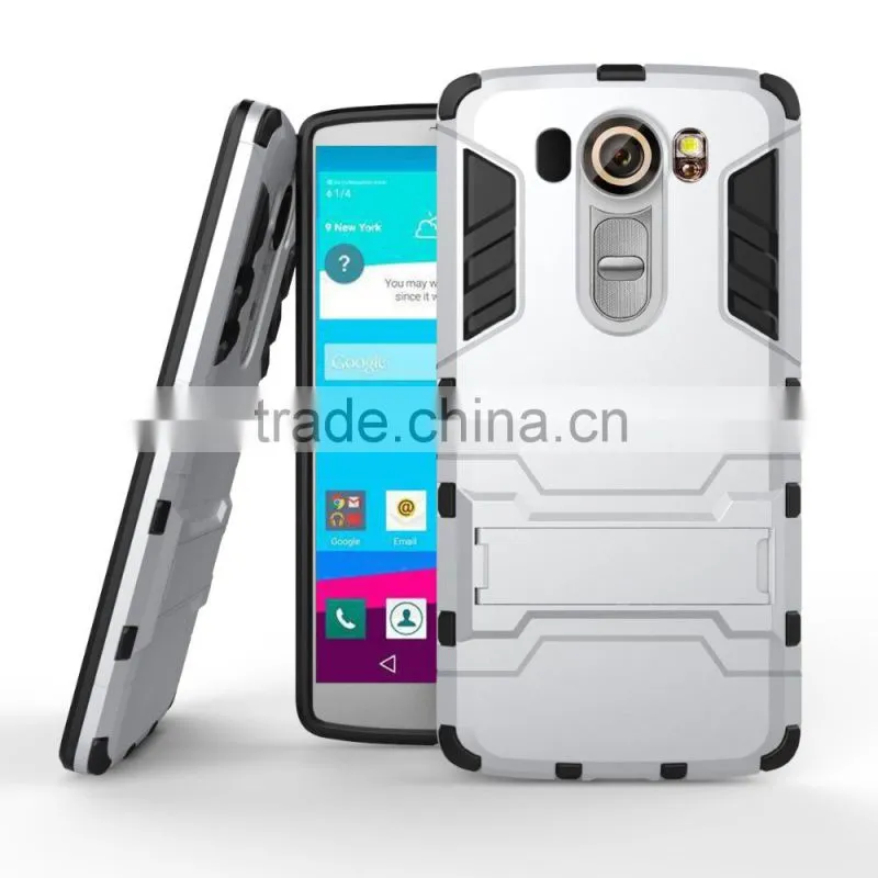 TPU+PC Back Case For LG V10 F600 with Phone stands Hard Case with stents MT-4788