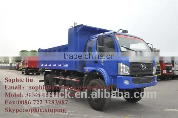 Mini FOTON 4x4 International sand tipper truck dumper truck dumper truck capacity