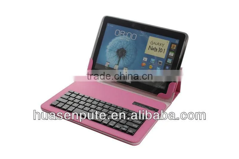 universal bluetooth keyboard with leather case for 9" /10.1"tablet inch