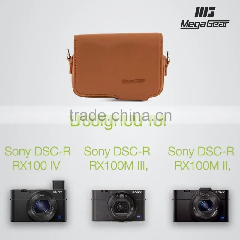 Top Grade New Custom Protective Leather Brown Camera Case