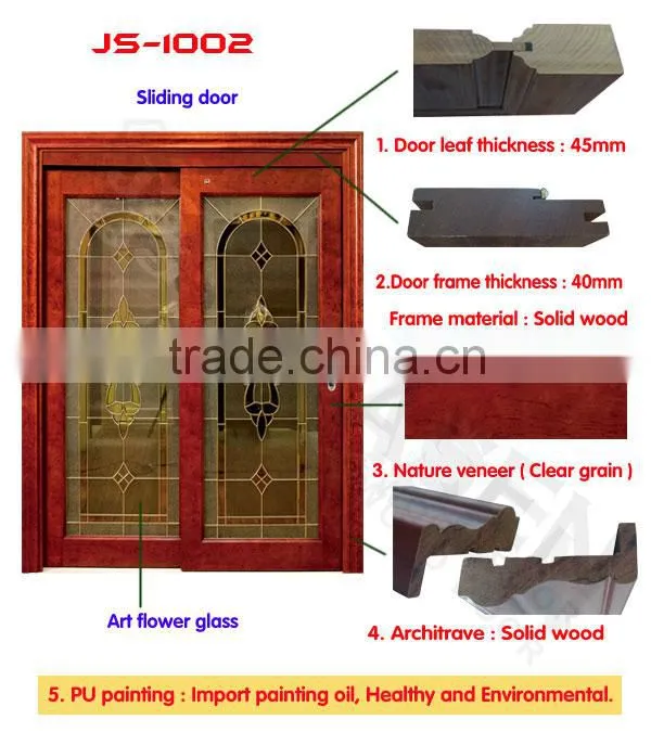 equal double leaf birch solid wood glass corridor door