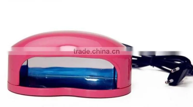 Muticolor 9W UV Lamp 100V-240V for Curing Nail Dryer Nail Gel Polish Dryer Curing Led nail Lamp Free/Drop Shipping EU plug