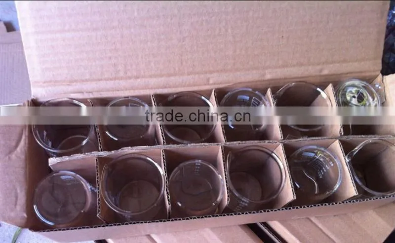 Transparent teat glass
