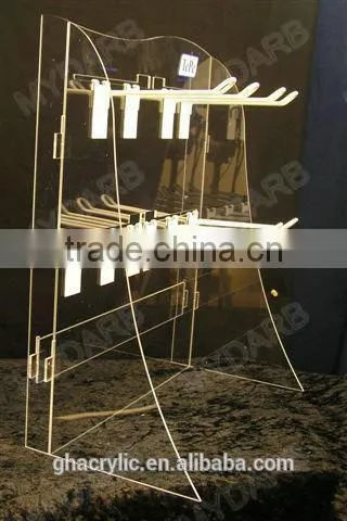 shoe display rack design and High quality acrylic display rack ,customized display rack