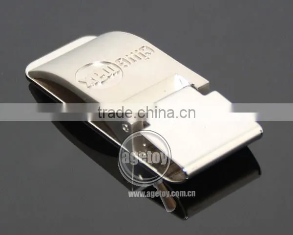 Promotional Customized Engraved Logo Zinc Alloy Metal Branded Money Clip