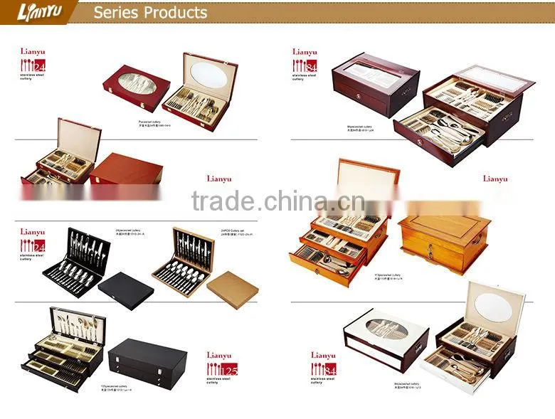 Chinese soup spoon stainless steel table spoon and fork