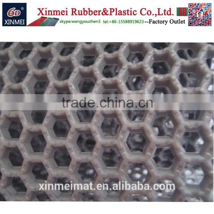 honeycomb hollow out pvc plastic floor Fold able door mat wholesale in rolls