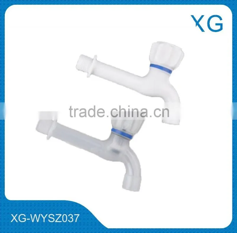 ABS long handle water faucet/PVC transparent round handle water bibcock tap/Kitchen sink basin mixer tap faucets India market