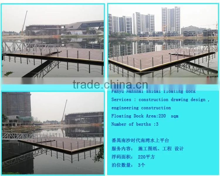 Floating pontoon dock system