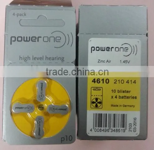 power one hearing aid battery hottest selling zinc air hearing aid battery