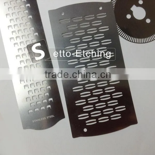 Chemical etching stainless steel blade for machine