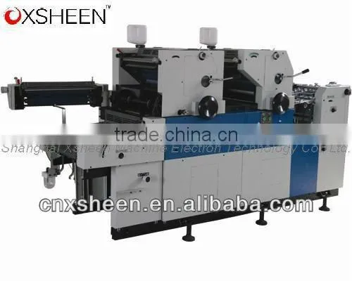 pneumatic double colors offset press machine with numbering ,printer machine XH256