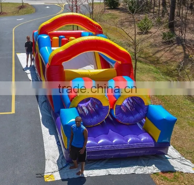 33ft monster adult inflatable obstacle course for sale