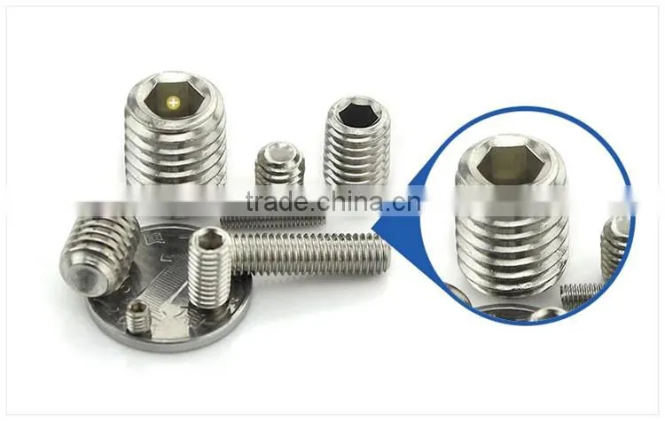 Hex Socket Set Screw Stainless Steel Set Screw