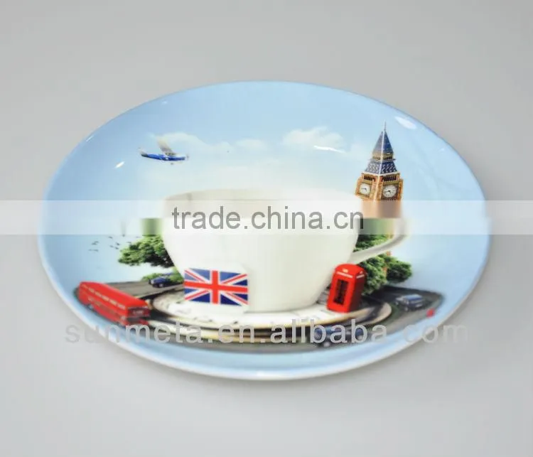 Sublimation Blank Ceramic Plate Wedding Gifts 6 Inch Plate