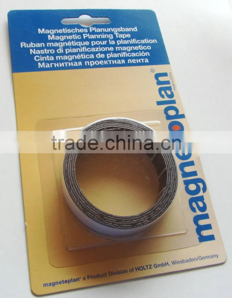 2015 China hot wholesale flexible rubber self adhesive magnetic tape roll