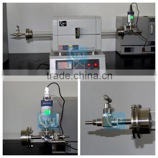 lab heat treatment 1200C smart electric furnace with quartz tube