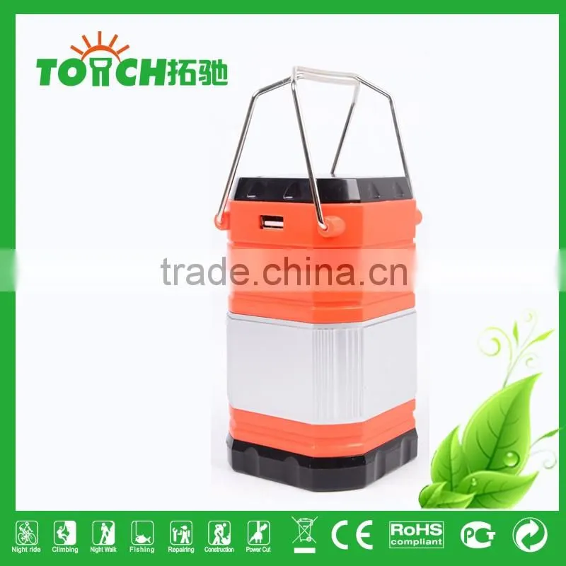 Candy Color Plastic Lantern Light Solar Charge Camping Light Tent Lamps Portable Hand Lamp Torch Lantern