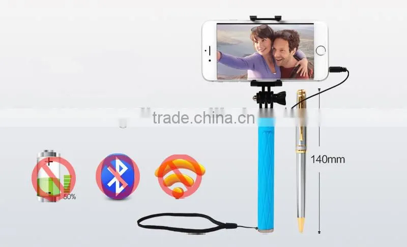 wholesale bluetooth selfie stick with cable
