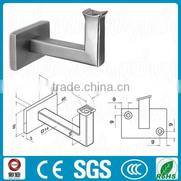 outdoor316 stainless steel brushed square wall brackets for handrail fittings design