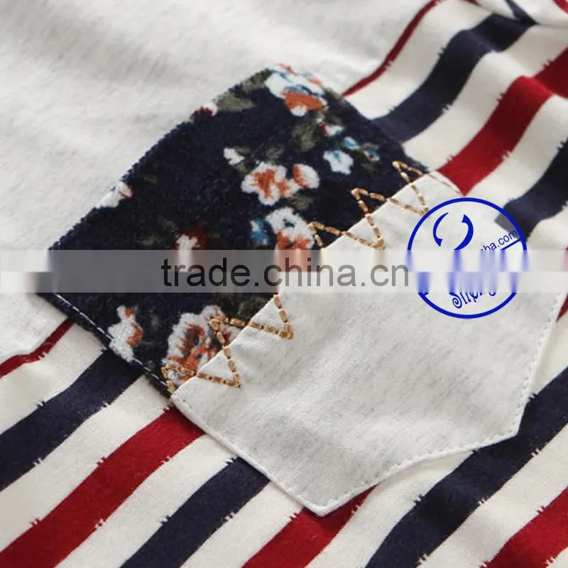 custom fashion design cotton yarn dyed mens t- shirt wholesale china