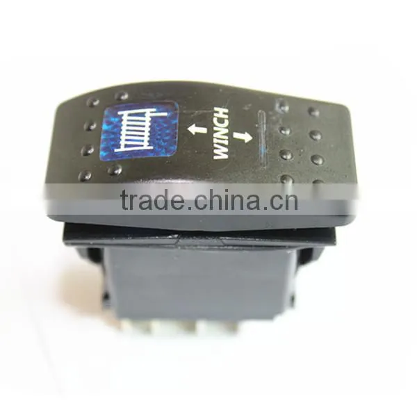 Rocker switch WK 12 Volt LED light bar waterproof ip68 on off blue
