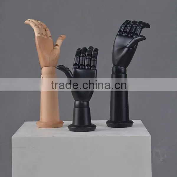 jewelry display mannequin hand, articulated wooden hand