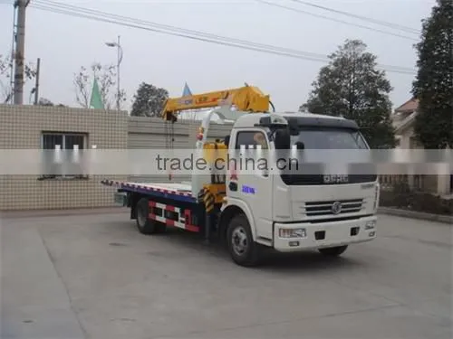 2014 New DFAC Flatbed Wrecker With Crane