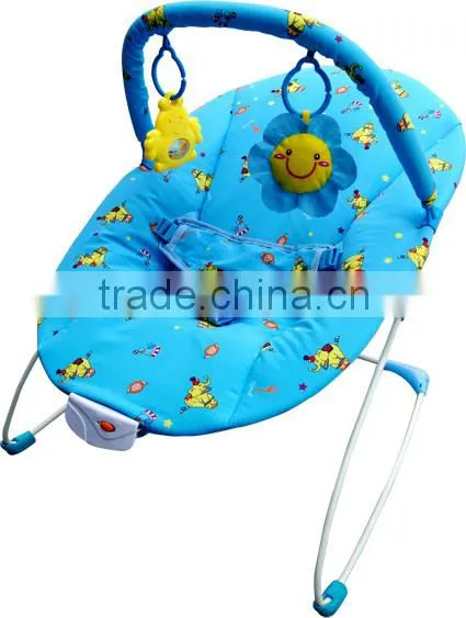 Pink Circus Baby Bouncer, light weighted musical baby rocker cradles with lovely toys