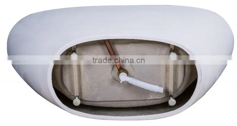 SUNZOOM UPC/cUPC certified oval plastic tub, freestanding tub, small bathtub shower combo