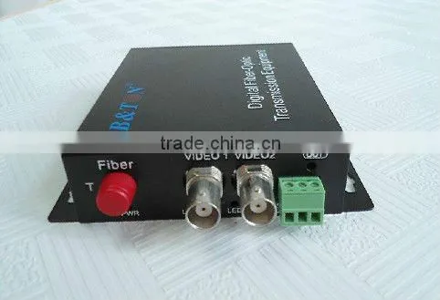 digital 2 channel fiber optic video transceivers
