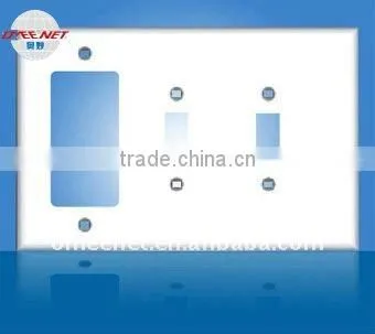 3Gang1Decorative GFCI 2 Toggle Wall Switch Plate