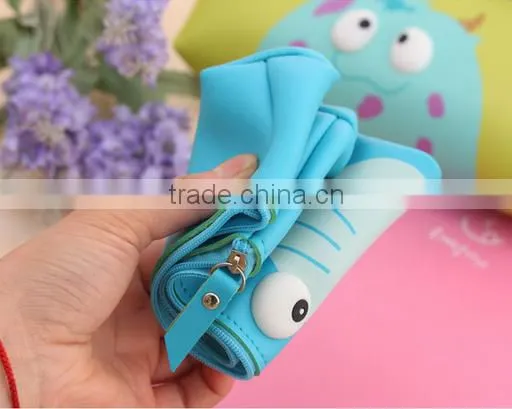 2016 New funny eyes design large volume pencil bag