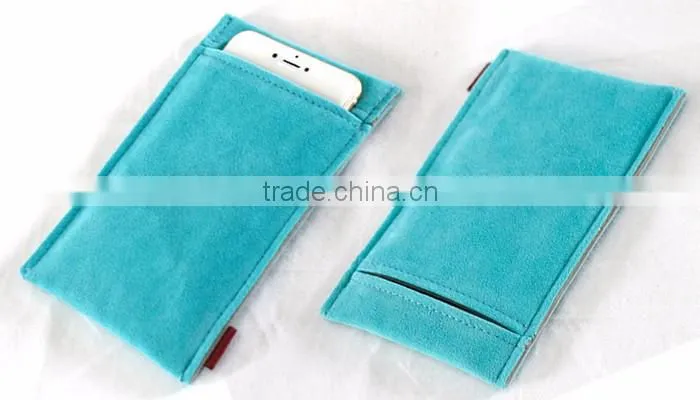 Velvet mobile phone bag/mobile phone pouch/cell phone case