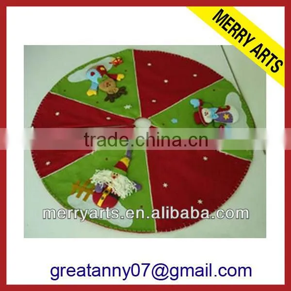 Yiwu market china supplier handmade cheap velvet christmas tree skirts 60