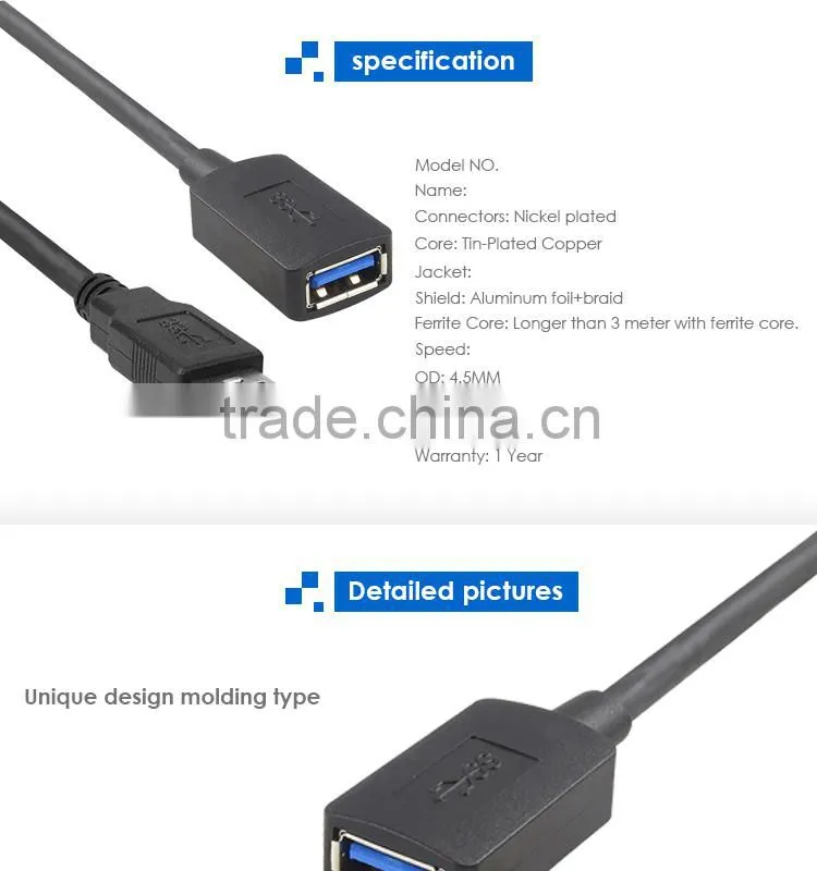 USB 3.0 Extension Cable - A-Male to A-Female