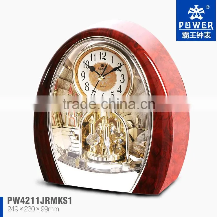 2013 new crystal table clocks with moving parts inside